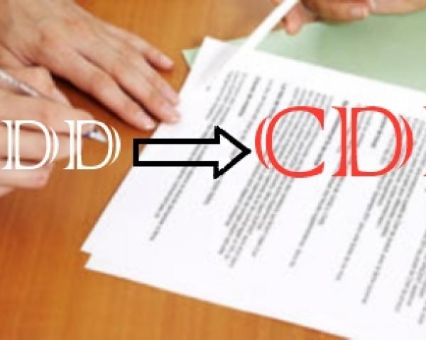 La requalification de CDD en un CDI recevable selon le délai de carence 